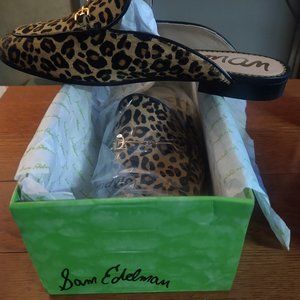 Sam Edelman Leopard Linnie Mules Size 9, Brand New